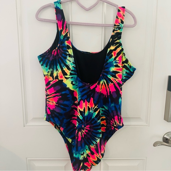 PINK Victoria’s Secret Swimsuit XL | Tie-Dye One-Piece Scoop Neck Low Back - Picture 2 of 5